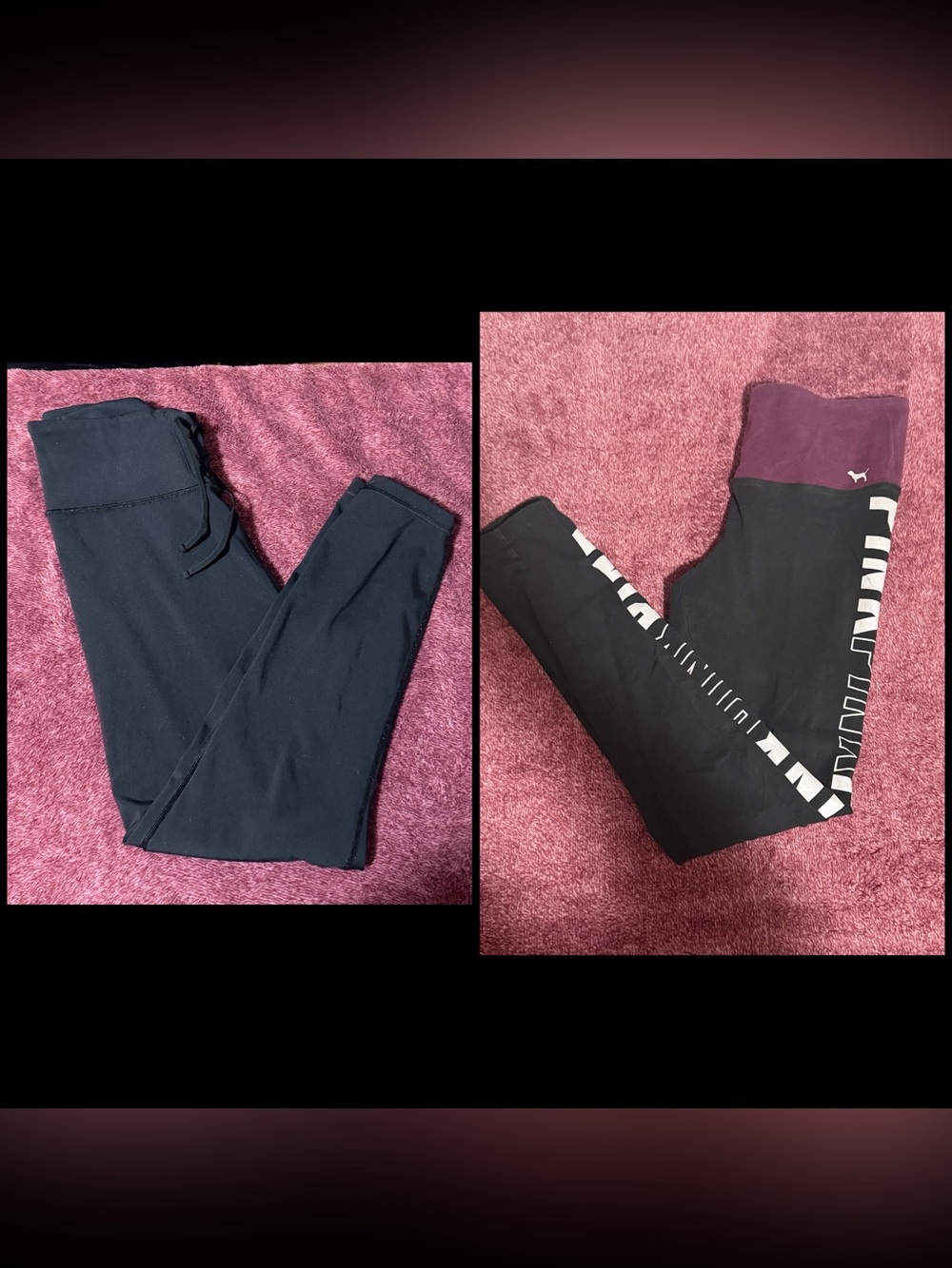 PINK Victoria's Secret Black Leggings